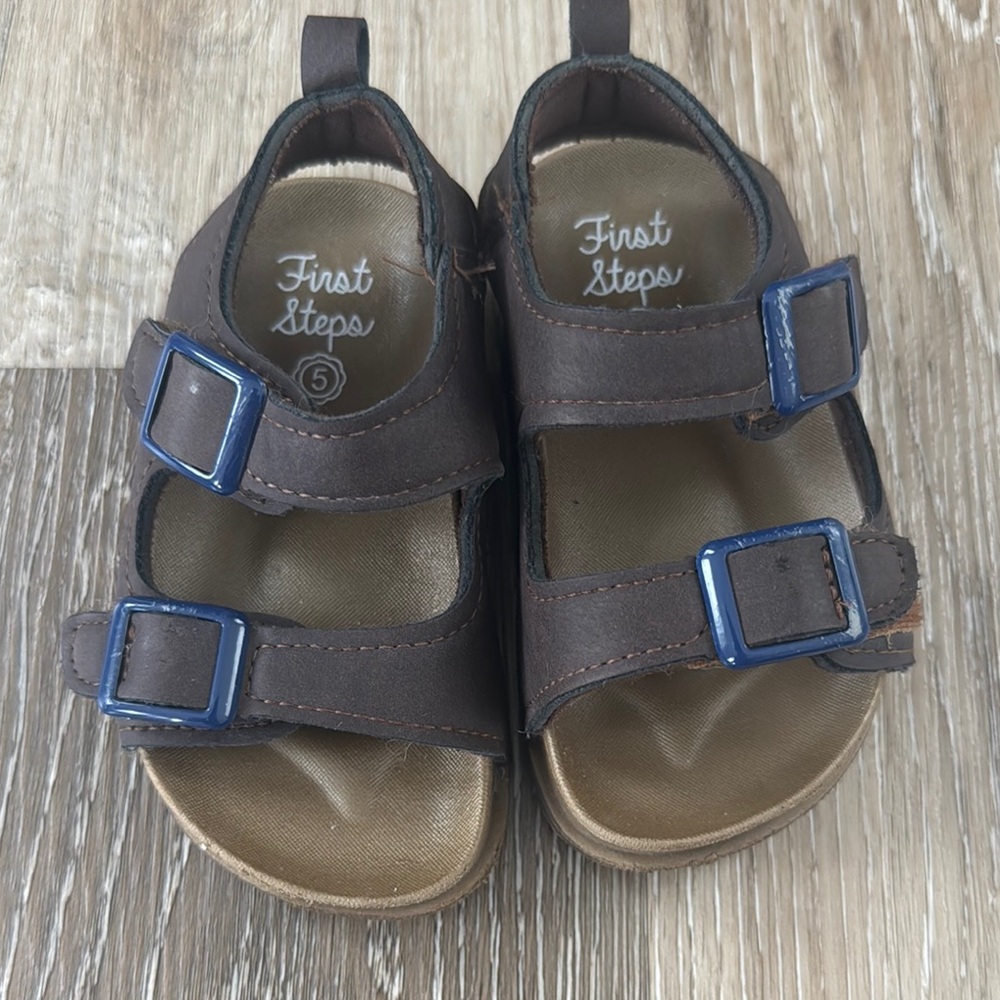 Kids Brown Sandals- toddler 5